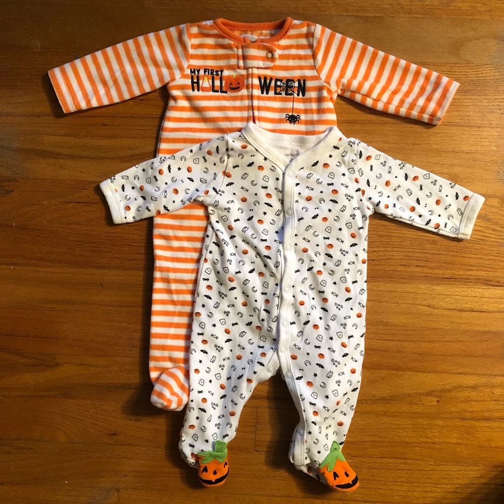 Set of 2 Carter’s Halloween Onesies